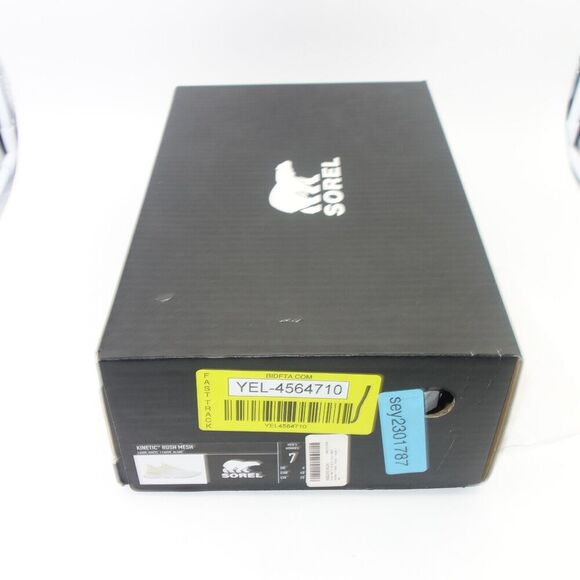 NEW Sorel Men's Kinetic Rush Mesh Sneaker Fawn White Cream Ivory Men's Size 7 - Picture 11 of 11